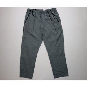 Vintage Y2K Nike Mens Size 2XL XXL Travis Scott Mini Swoosh Wide Leg Pants Gray